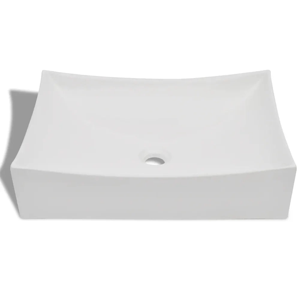 Lavandino in Ceramica Porcellana Bianco Lucido CFW5342784