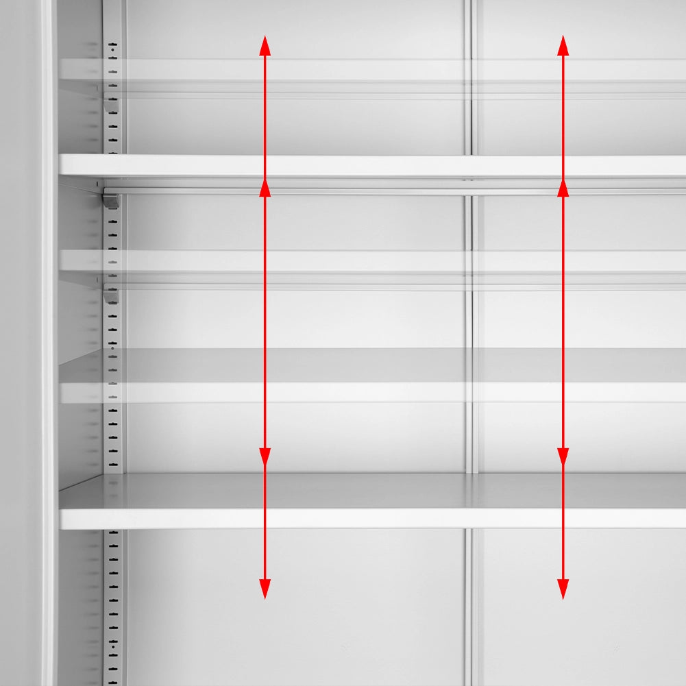 Armadietto in Acciaio Porta Documenti Schedario per Ufficio con Serratura 2 Key