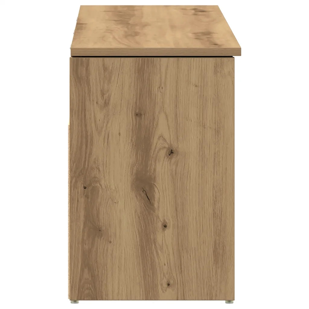 Scarpiera-Scaffale per scarpe Rovere Artigianale 102x30,5x45 cm Legno Multistrato