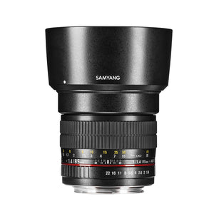 Obiettivo fotografico MF 85mm F1.4 AS IF UMC compatibile con Pentax K – intensità luminosa per full-frame e APS-C – focus manuale, Bokeh morbido – con custodia