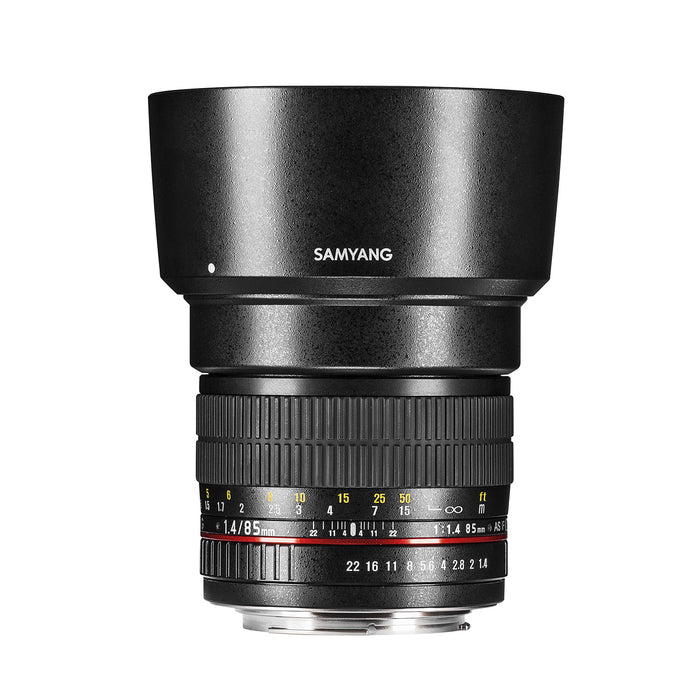 Obiettivo fotografico MF 85mm F1.4 AS IF UMC compatibile con Pentax K – intensità luminosa per full-frame e APS-C – focus manuale, Bokeh morbido – con custodia
