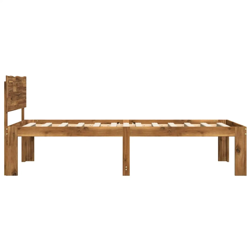 Letto Singolo con Testiera ROSTOCK Naturale 100 x 200 cm 903459