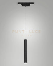 SOSPENSIONE NERA CILINDRICA PER SERIE ERMES LED 3000K 720LM 7,5W DIMMERABILE PUSH