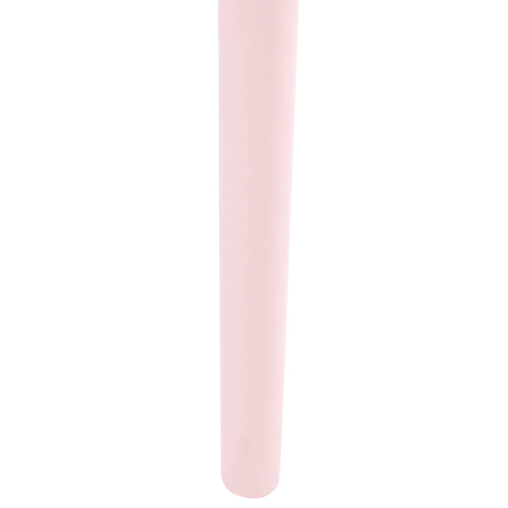 Set di 2 sedie da giardino impilabili in plastica rosa pastello e beige stile retrò per tutte le stagioni