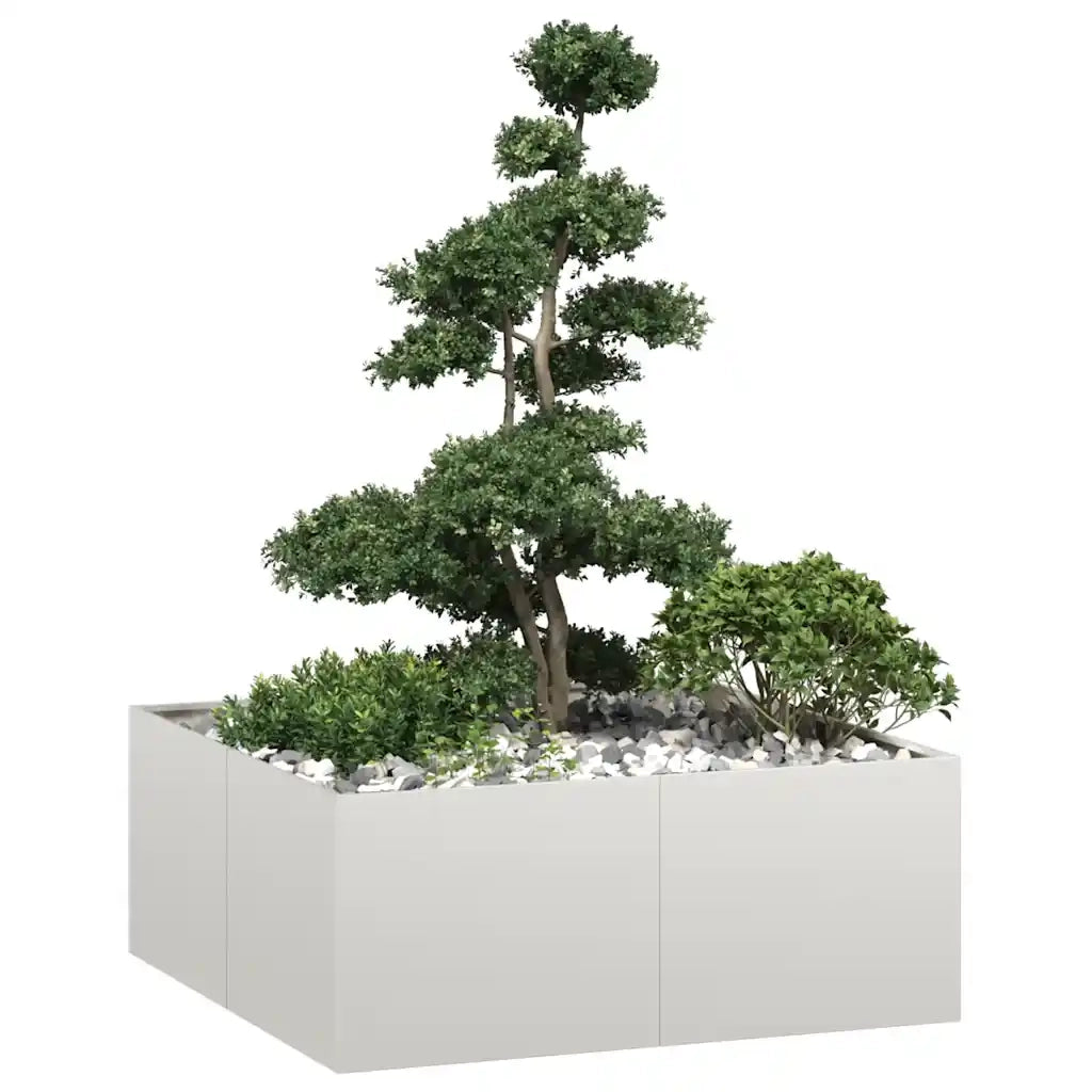 Fioriera 100x100x40 cm in Acciaio Inox 860819