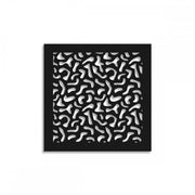 MACCHIE - Pannello in PVC traforato - Parasole Misura: 98x98 cm, Colore: nero