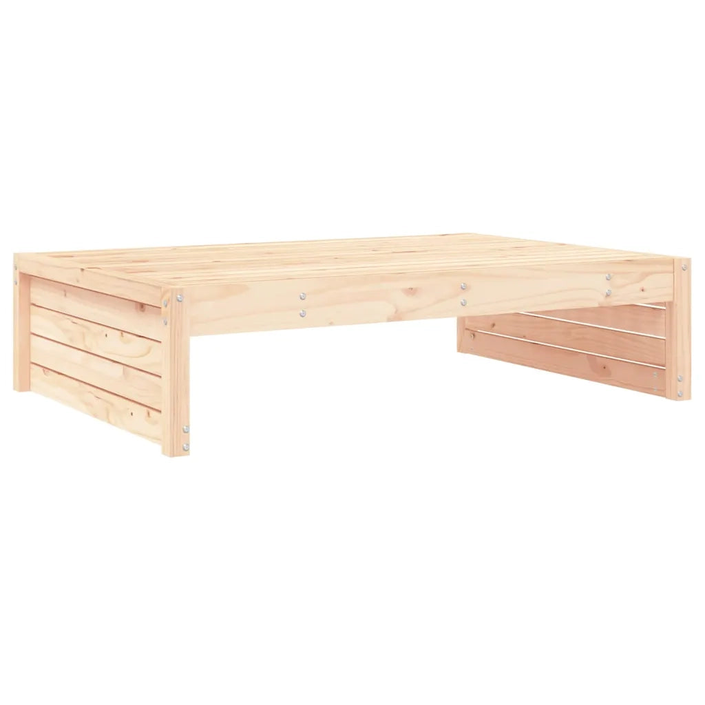 Sedia da giardino-Poggiapiedi da Giardino 120x80 cm in Legno Massello di Pino 773037