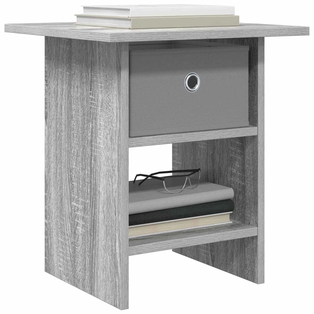 Comodino 2 pcs Grigio Sonoma 41 x 40 x 45 cm Legno multistrato