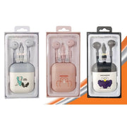 Trade Shop - Cuffie Auricolari Con Microfono Aux Per Smartphone Varie Fantasie Colorate S9702 -
