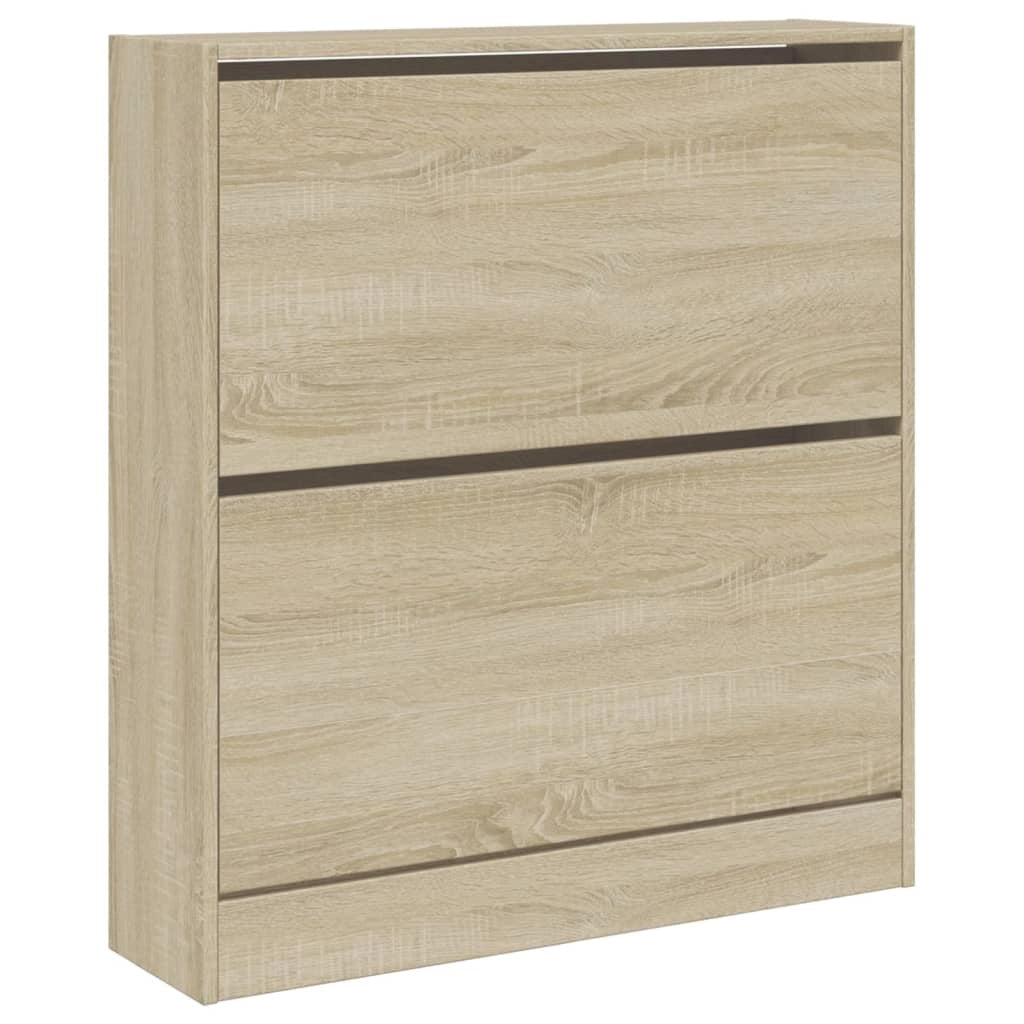 Scarpiera mobiletto portascarpe mobile per ingresso/corridoio/soggiorno design Sonoma 80 x 21 x 87,5 cm legno ingegnerizzato marrone 02_0021732