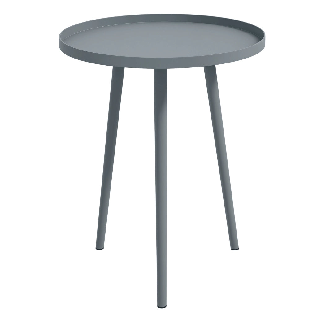Tavolino da caff¨¨ ¨C zephmum ¨C Grigio, Acciaio, 40x40x50 cm