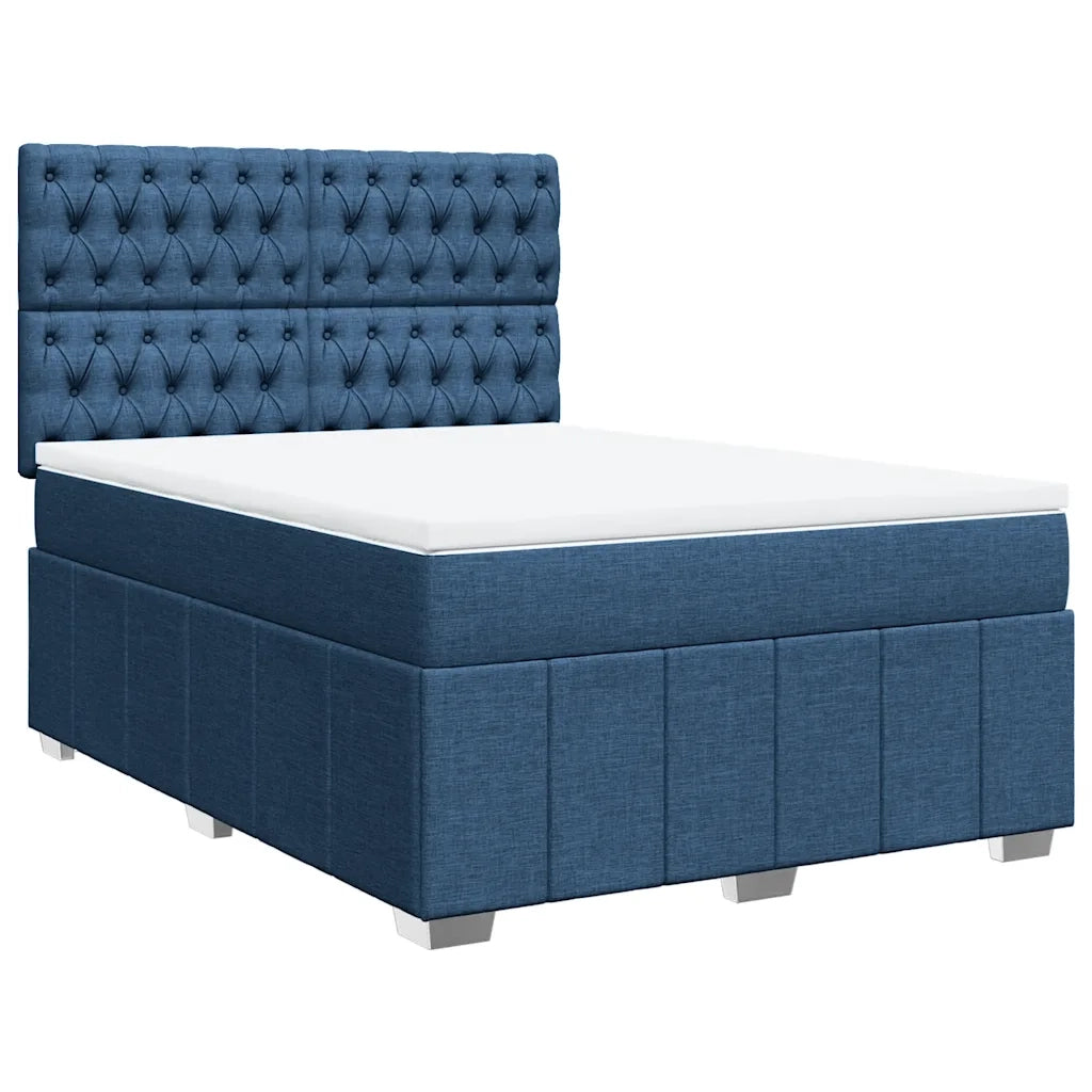 Giroletto a Molle con Materasso Blu 140x190 cm in Tessuto 3291676