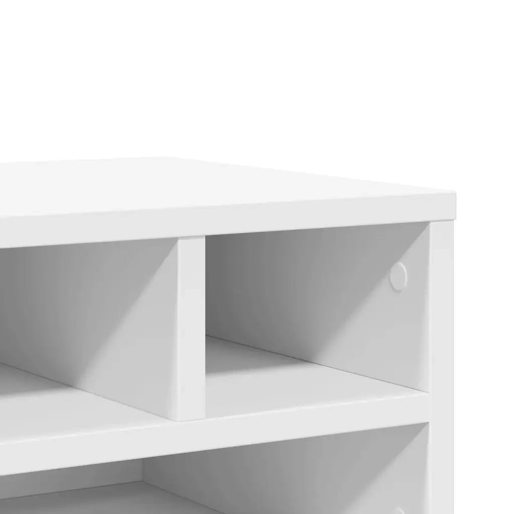 Supporto per Stampante Bianco 40x32x22,5 cm Legno Multistrato CFW2983777
