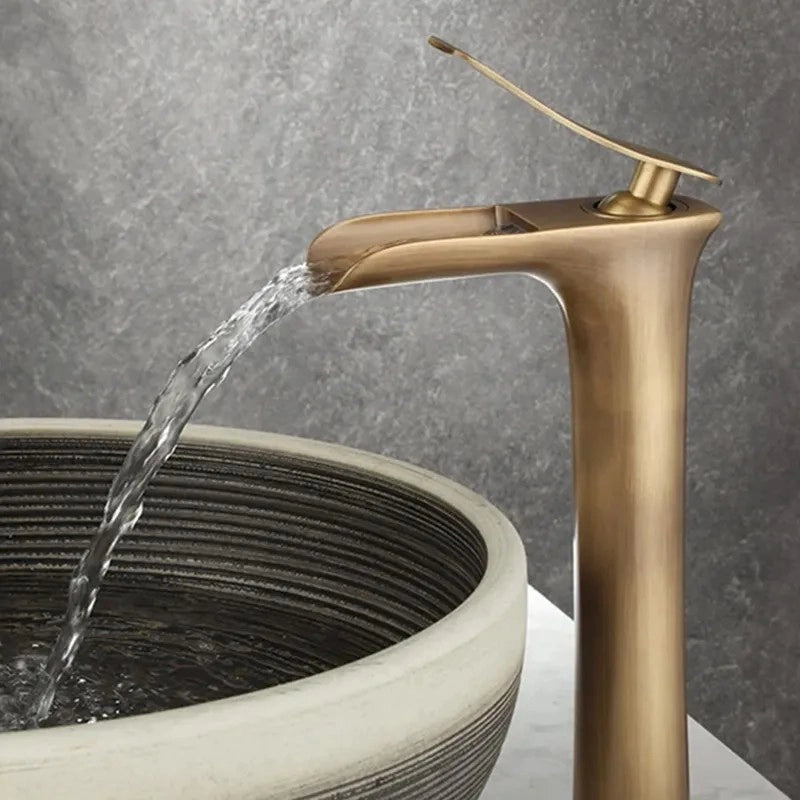 Rubinetto Da Lavabo Rea Laguna Antique Brush Gold High