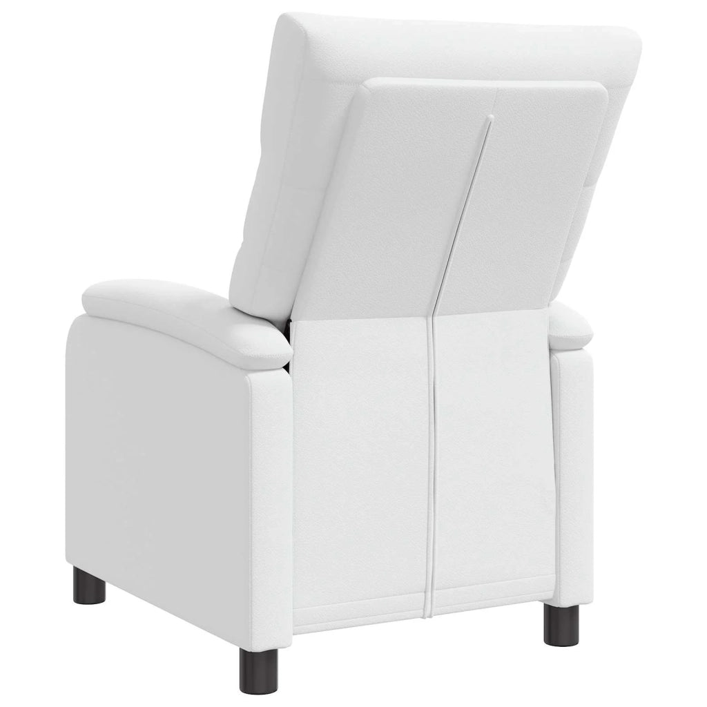 Divano Sedia-Poltrona reclinabile Bianco Similpelle 574689