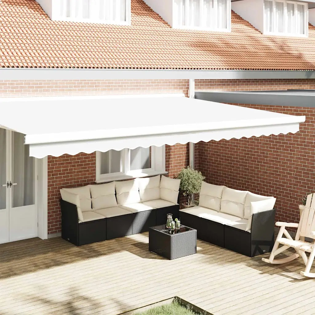 Tenda a Braccio Bianco 480 x 20 cm Tela 42000769