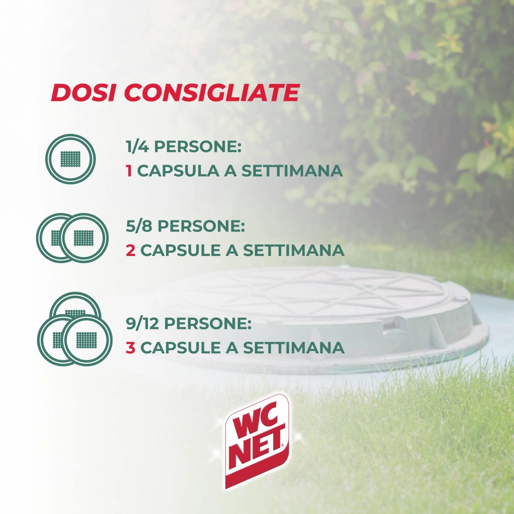WC Net Fosse Biologiche 12 Capsule