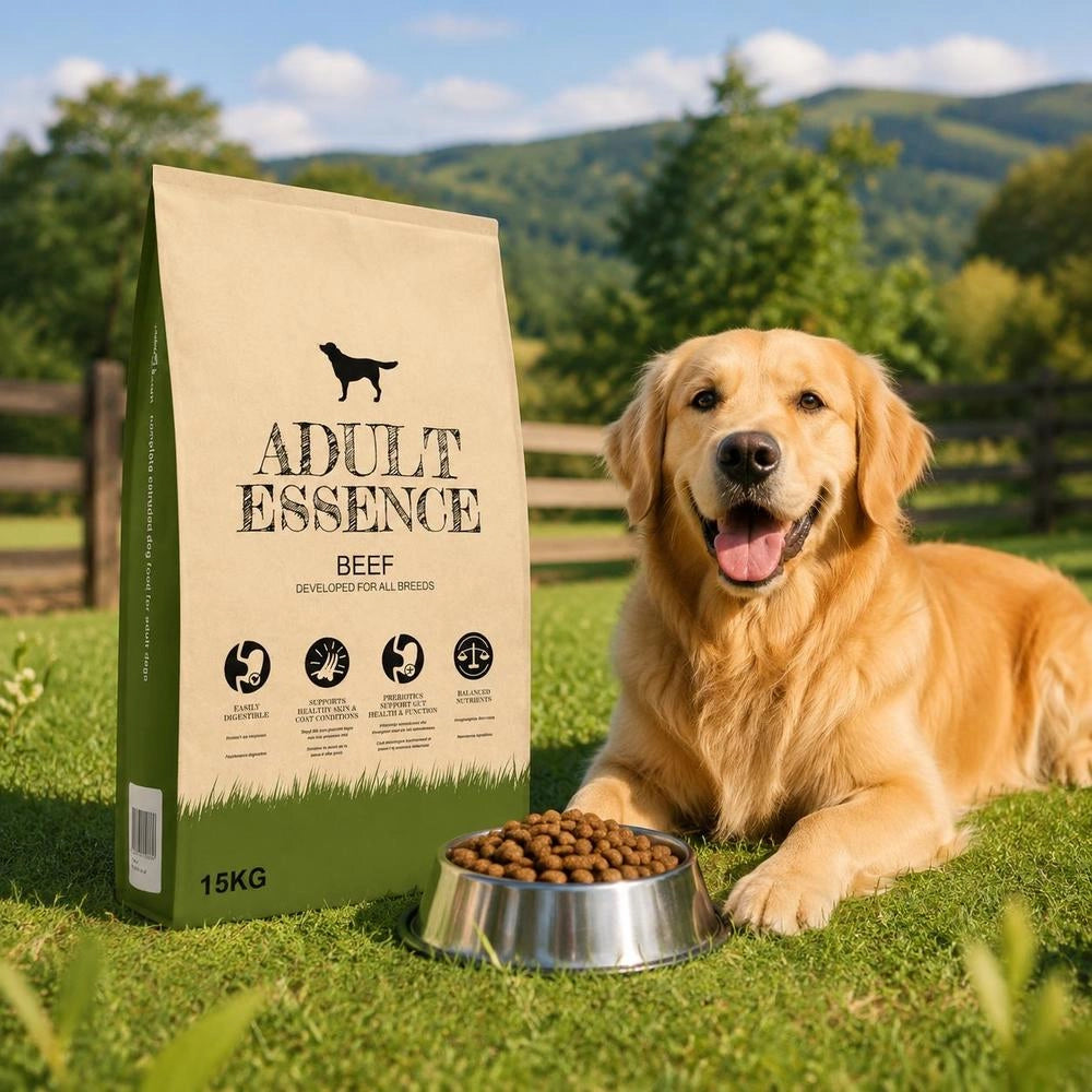 Dry Dog Food Adult Essence Beef 15 Kg