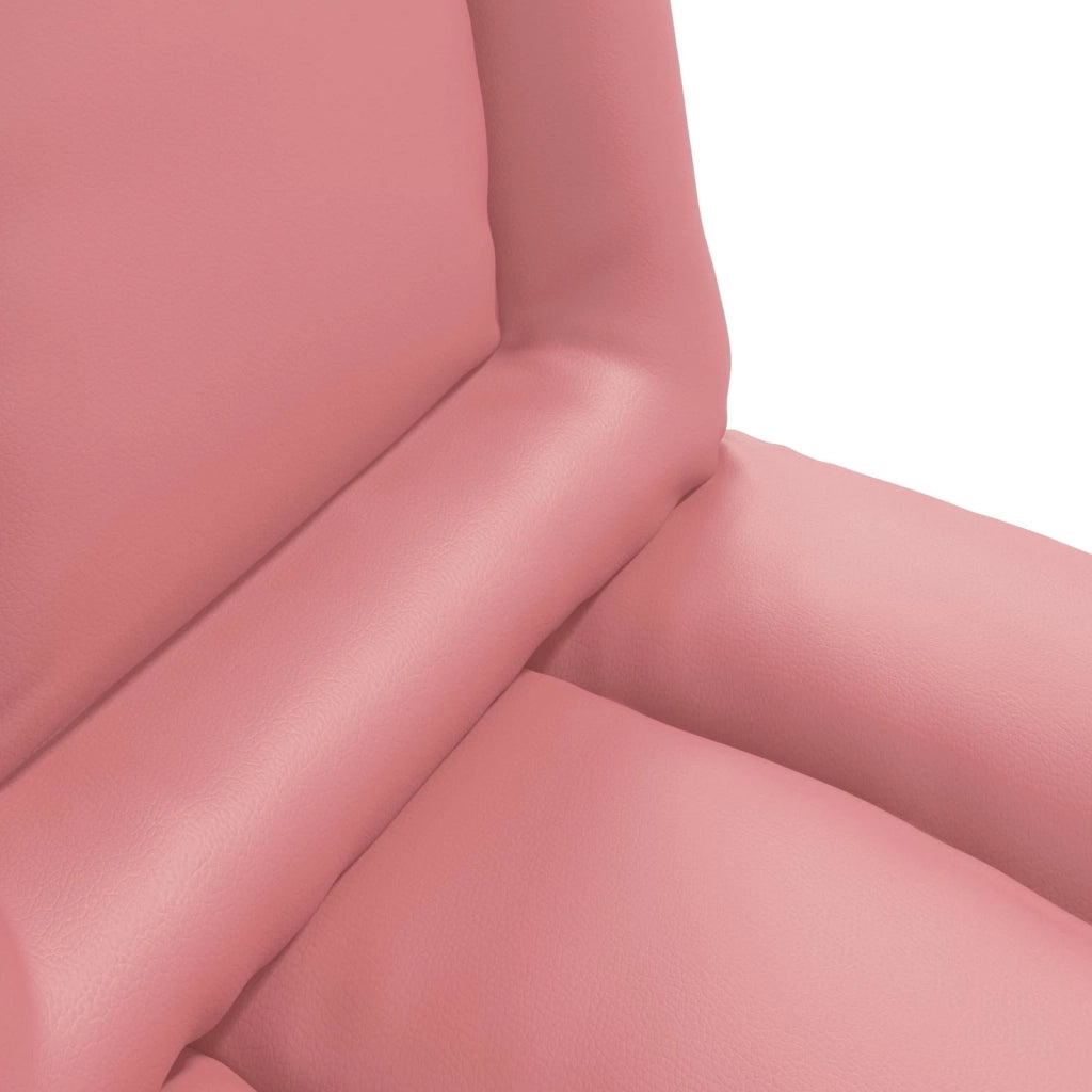 Sedia da Pavimento Rosa 55 x 61 x 70 cm Pelle Sintetica 42028189