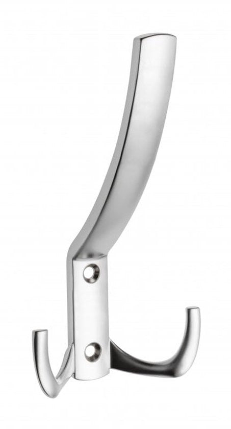 Hanger a muro, 1-10 pezzi, hanger a muro, chiodi da parete, attacco a muro, hanger a muro, chiodo da porta (grande, cromato lucido, 2 pezzi)