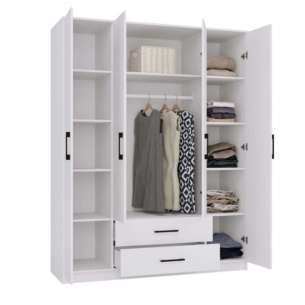 Armadio ROMANA 160 bianco BEZ lustra guardaroba
