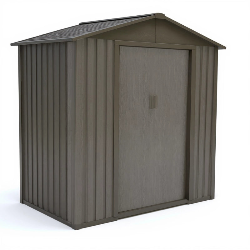 Casetta da giardino in metallo - LEGNO VECCHIO - 2,4 mÂ²