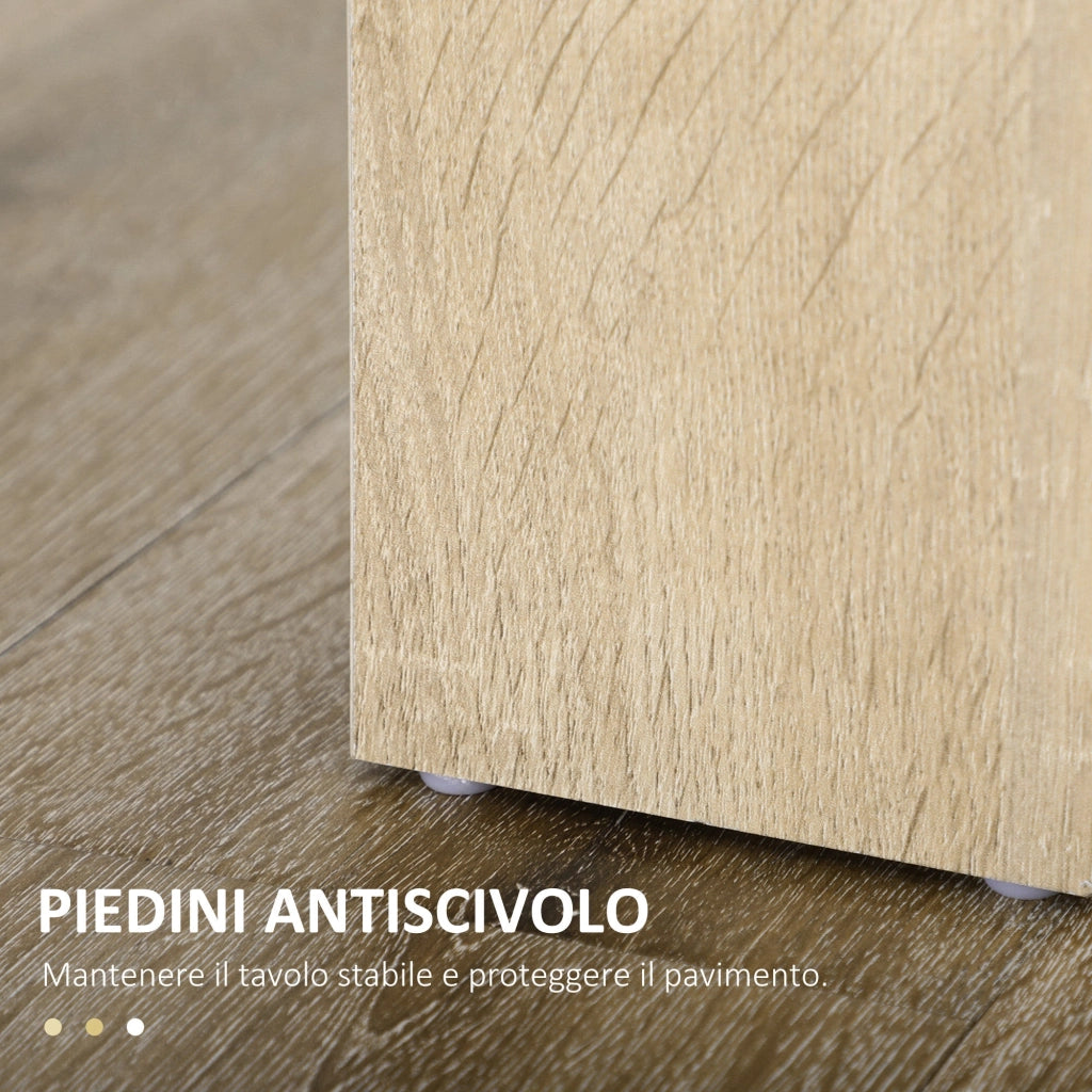Tavolo da Pranzo Moderno per 4-6 Persone 120x69x75 cm Nero e Legno