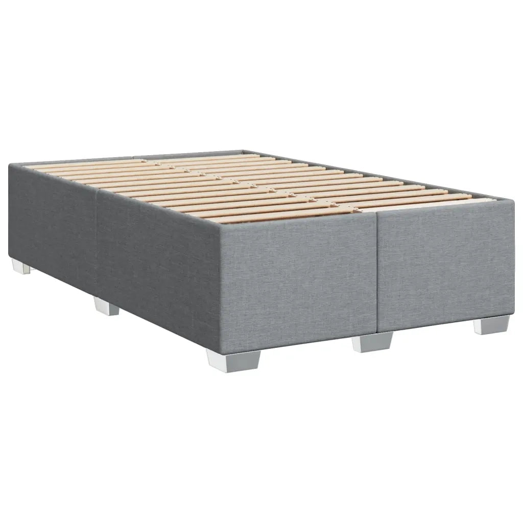 Giroletto a Molle con Materasso Grigio Chiaro 120x190cm Tessuto 3288141
