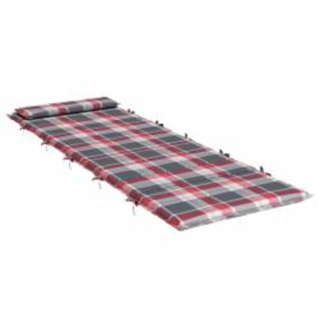 Cuscino per sedie | Cuscino per Lounger Sole Rosso e grigio 178 x 60 x 4 cm