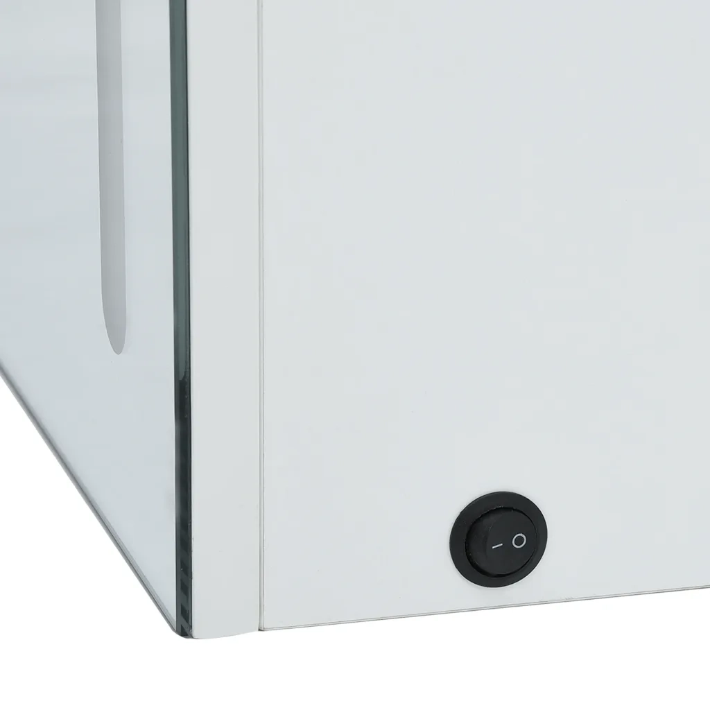 Armadietto Bagno con Specchio e LED 50x13x70 cm 285116
