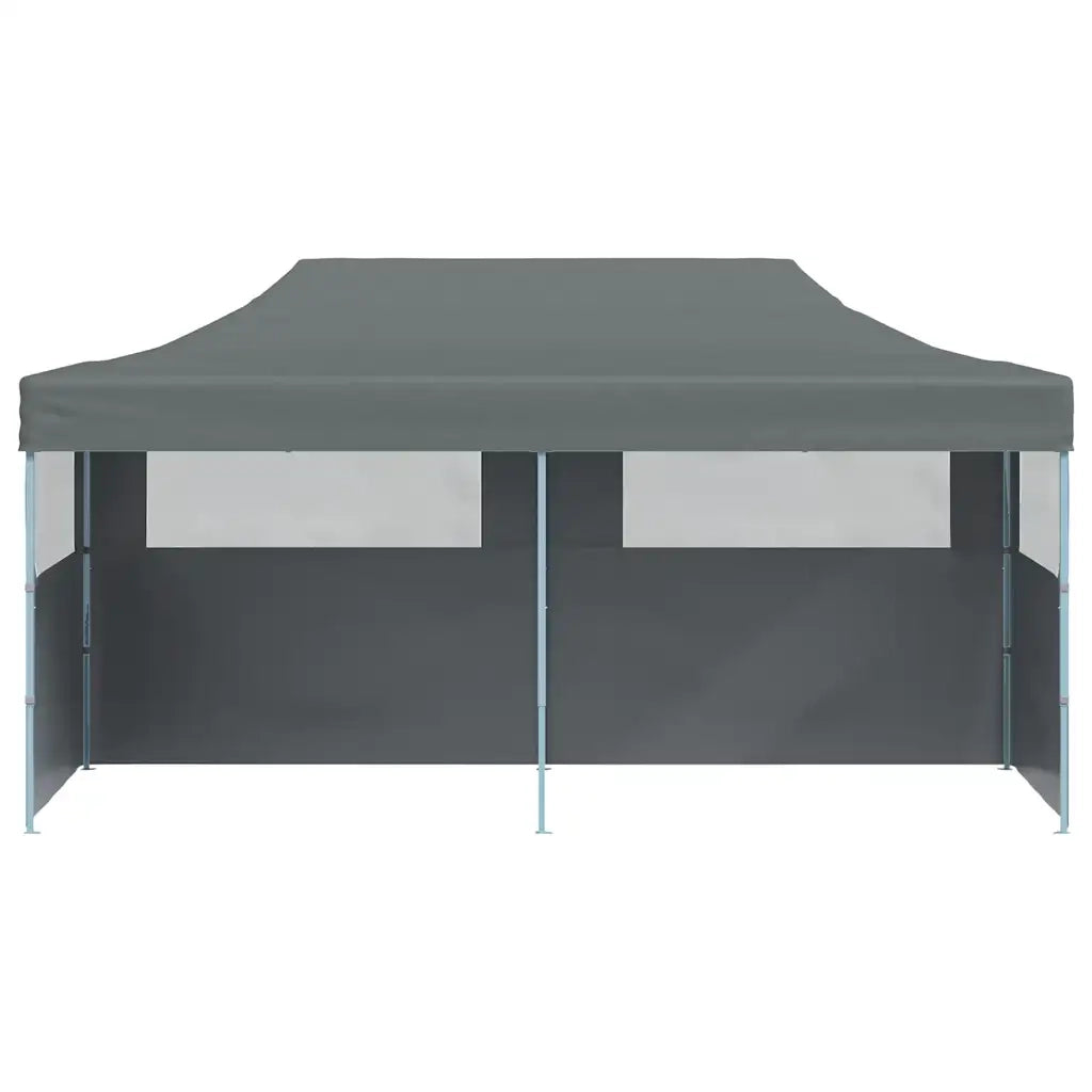 Tenda Pieghevole Pop-Up con Pareti Laterali-Tenda Gazebo 3x6 m Antracite