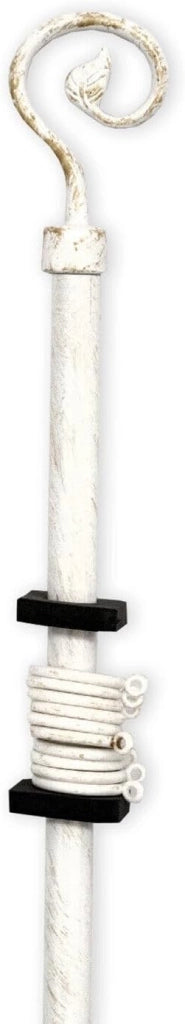 Bastone Tenda Estendibile 160-300 cm Ferro Asta Anelli Staffe Stile Shabby Chic Ricciolo
