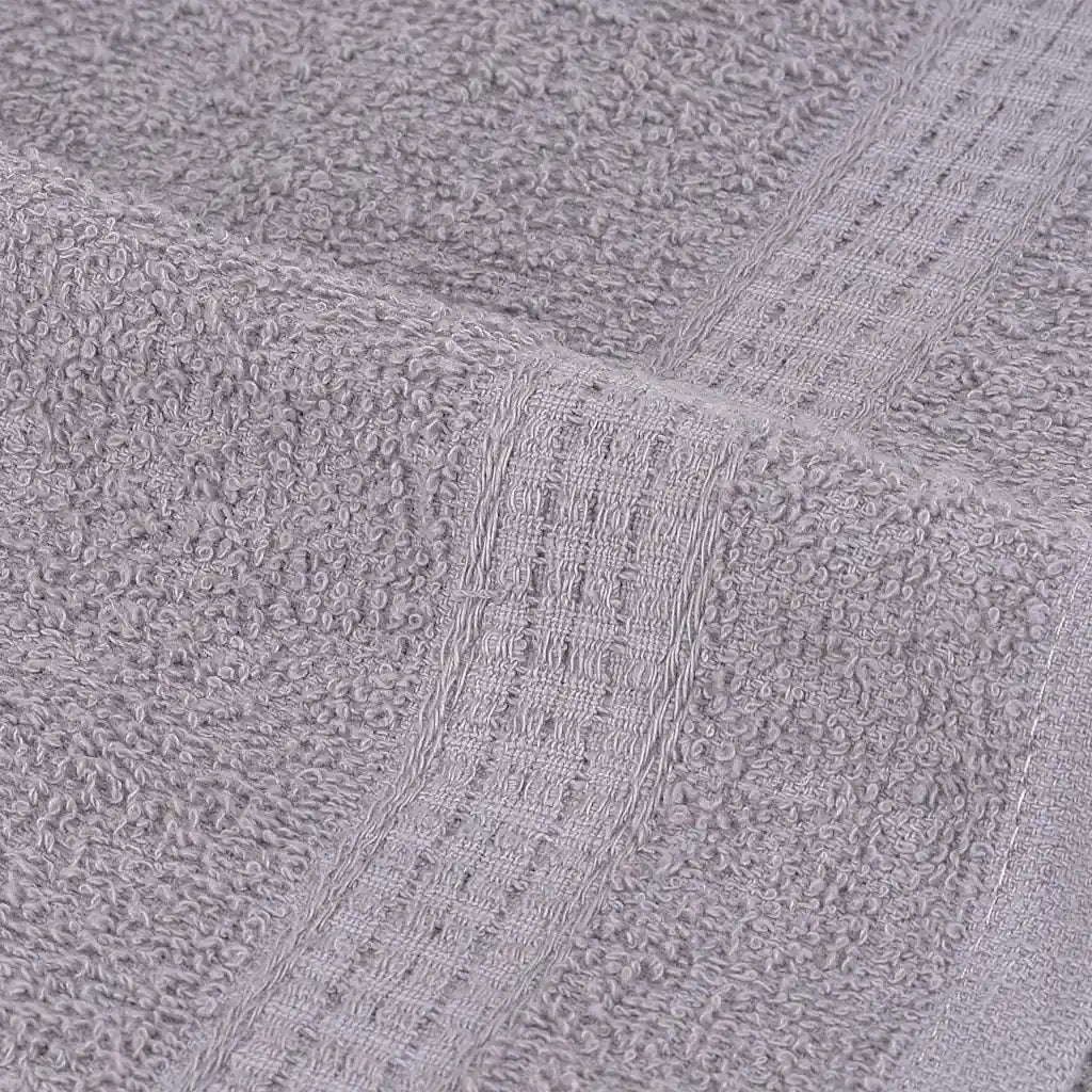 vidaXL Asciugamani Ospiti 10 pz Grigio 30x50 cm 360 g/m² 100% Cotone