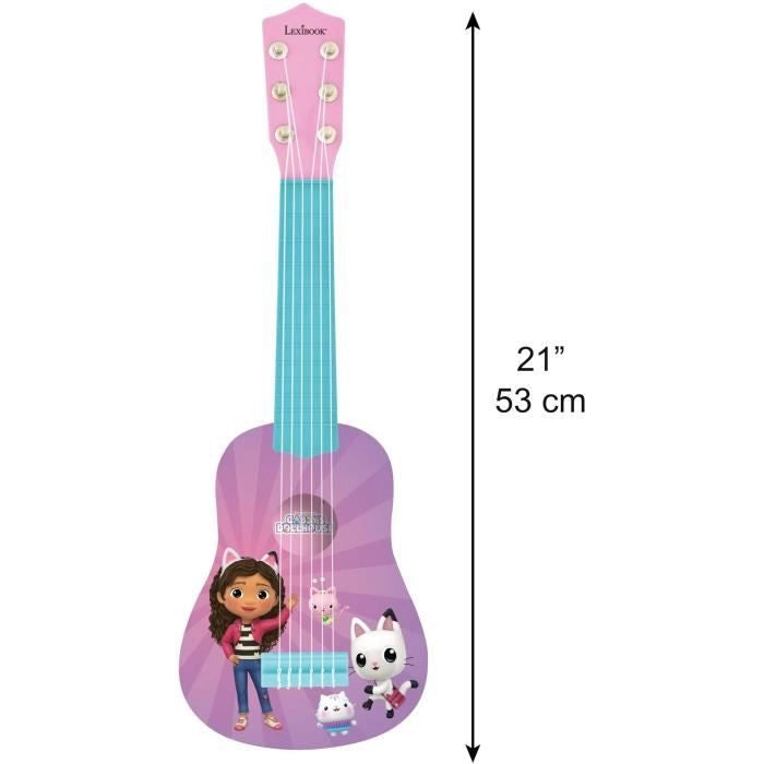 Lexibook - La mia prima chitarra Gabby e la casa magica - 53 cm - Guida didattica inclusa