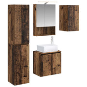 Set di Armadi da Bagno 5 pcs Legno antico 50 x 14,5 x 70 cm 3407325