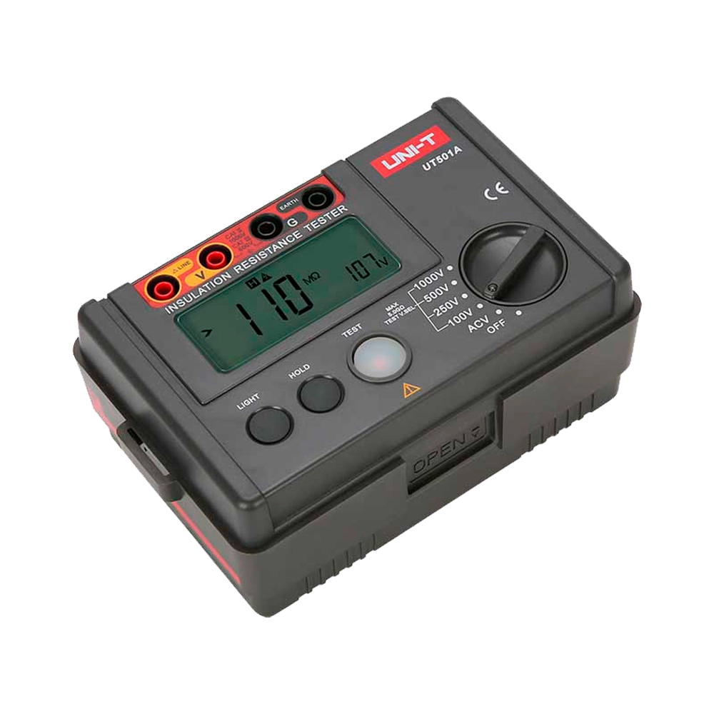 UNI-T UT501B Megohmetro Tester Isolamento Digitale 250V 500V 1000V fino a 5GO PI DAR