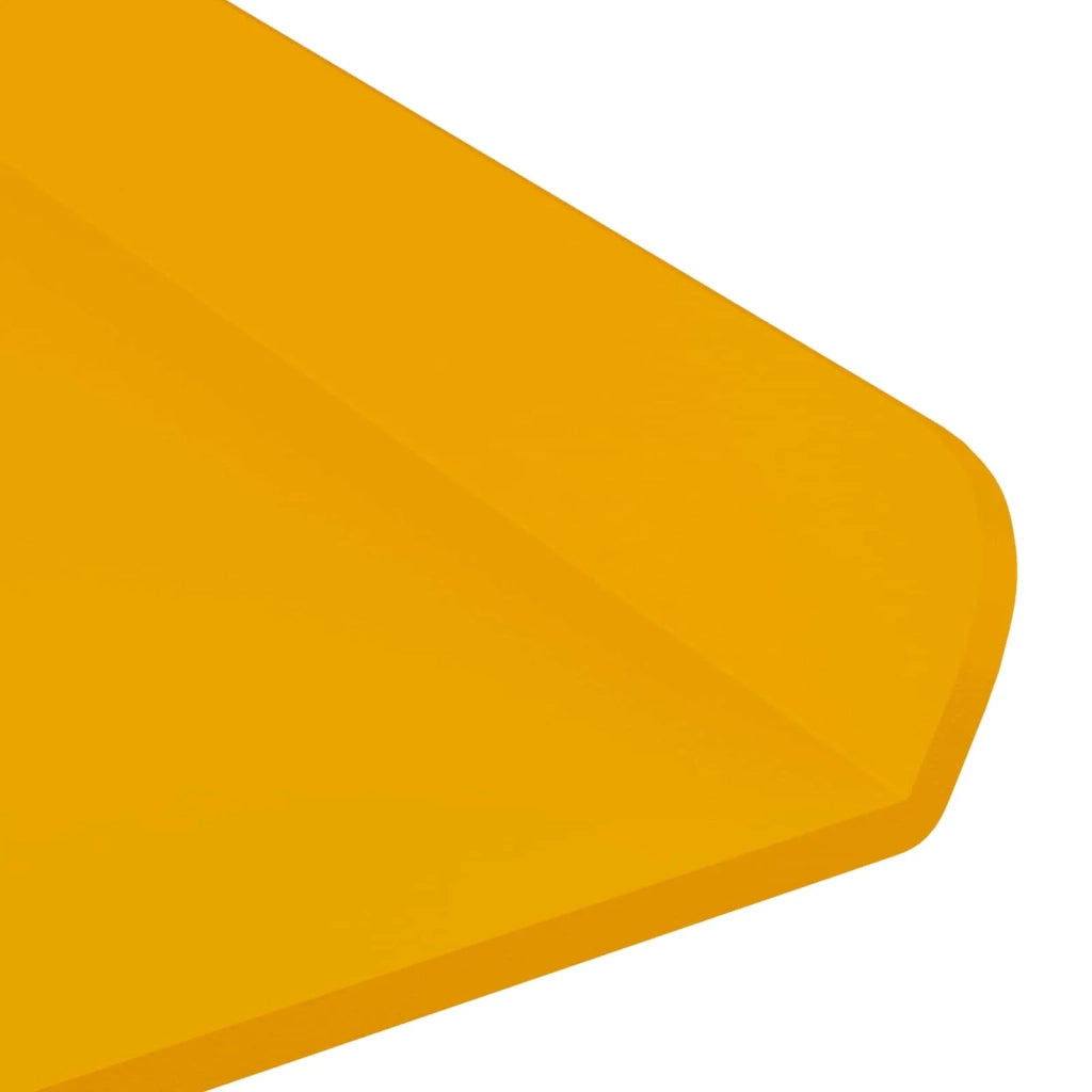 Mensola sospesa 4 pcs Giallo senape 30 x 9 x 2,5 cm Acciaio 8003943