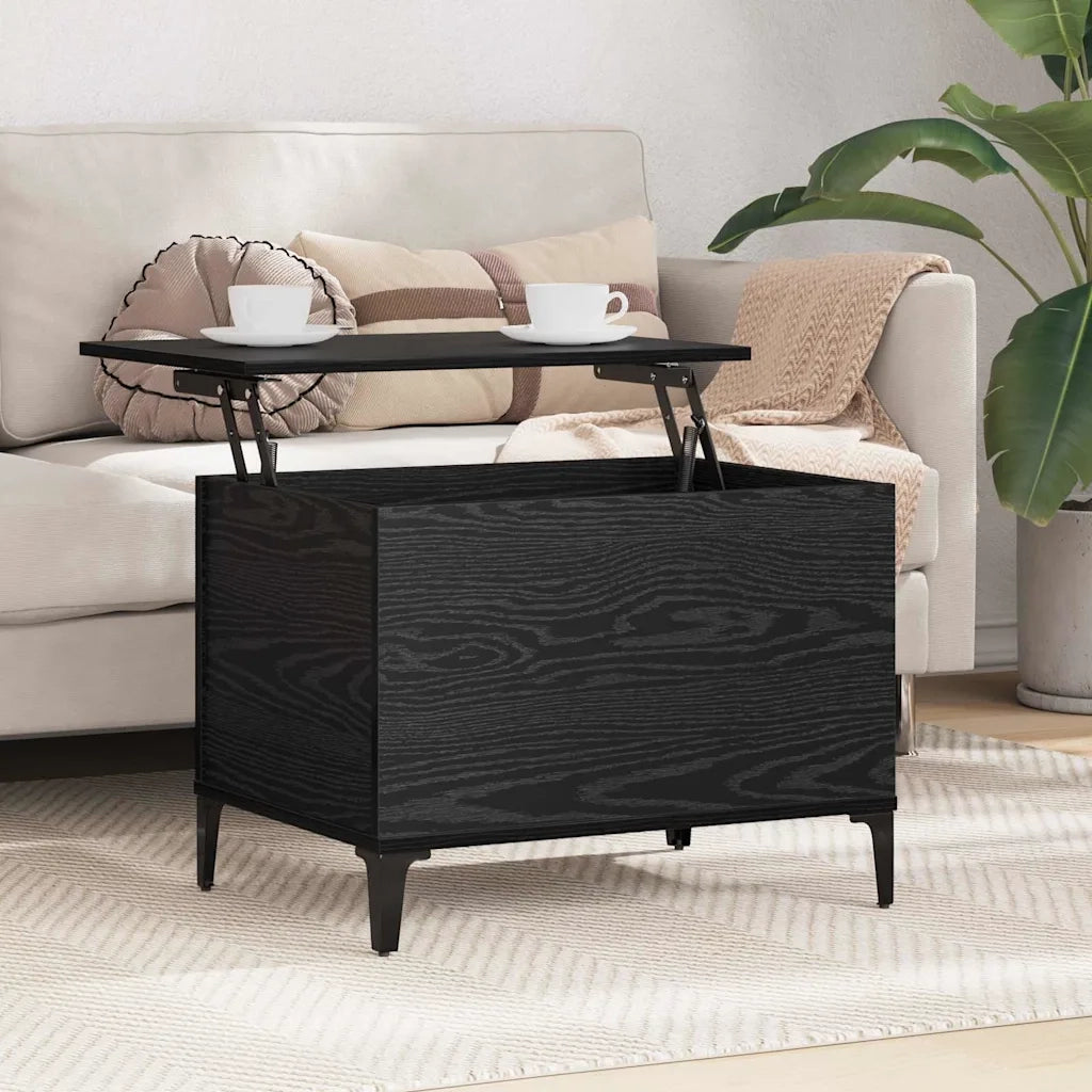 Tavolino da salotto Rovere Nero 60 x 44,5 x 45 cm