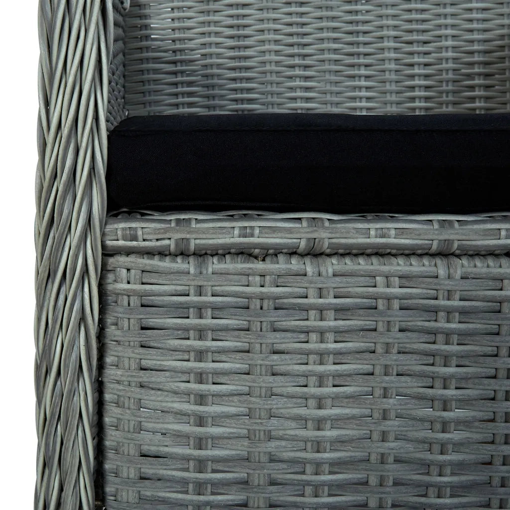 Set Mobili da Pranzo per Giardino 5 pz Grigio Chiaro 3068790