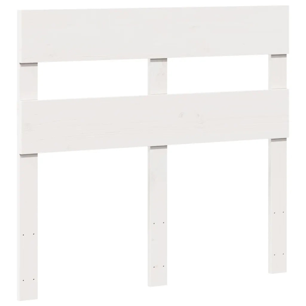 Letto senza Materasso Bianco 90x200 cm Legno Massello di Pino 850795