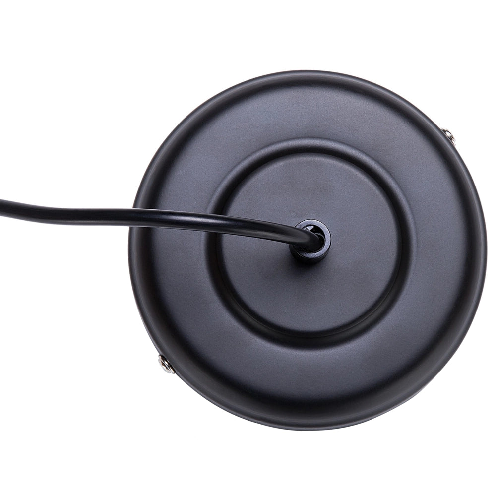 Lampadario con Paralume Metallo Nero Forma Sferica Stile Minimalista soggiorno design moderno