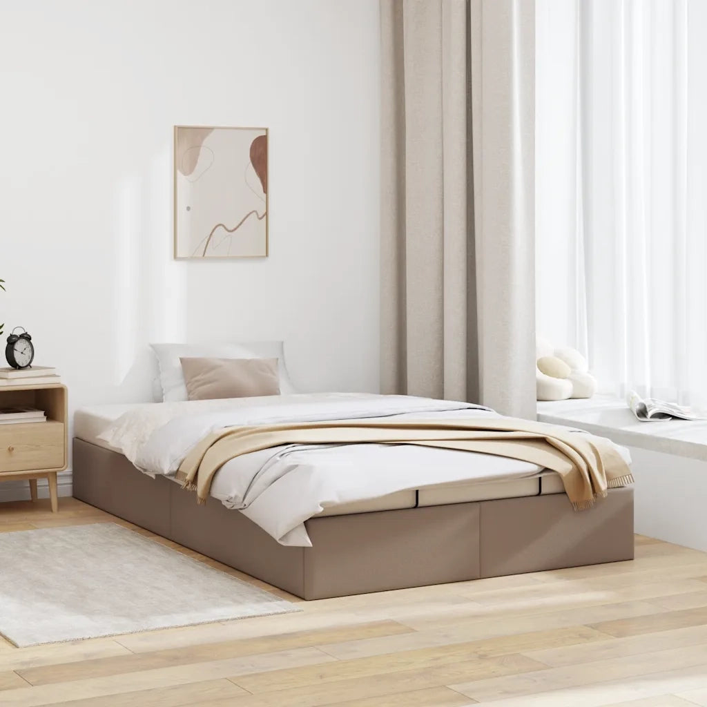 Struttura Letto Pouf senza Materasso 120x190 cm Similpelle 3310793