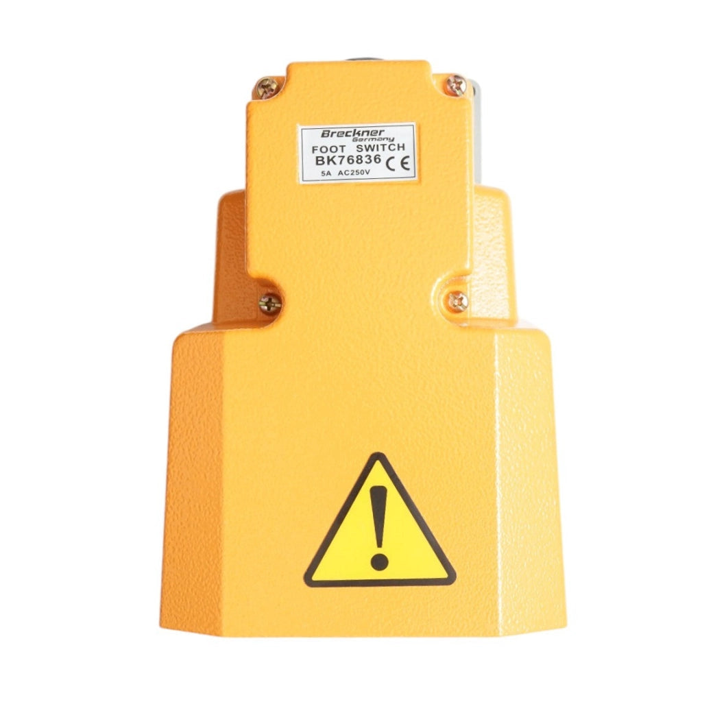 Pedale di comando con protezione e contatto elettrico – 250V / 5A Breckner Germany