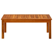 Tavolino da Giardino-Tavolo da esterno 90x50x36 cm in Legno Massello di Acacia