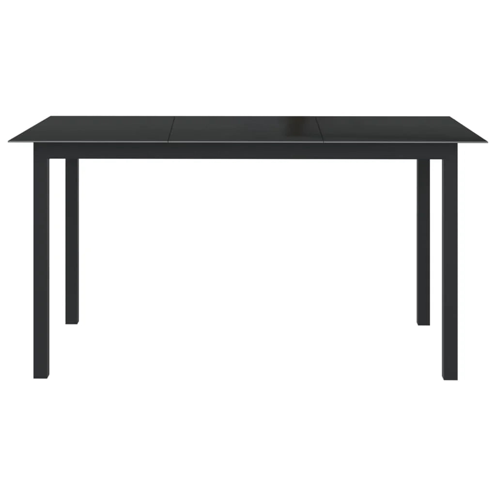 Set da pranzo da giardino per esterni in alluminio antracite da 7 pezzi 02_0013915