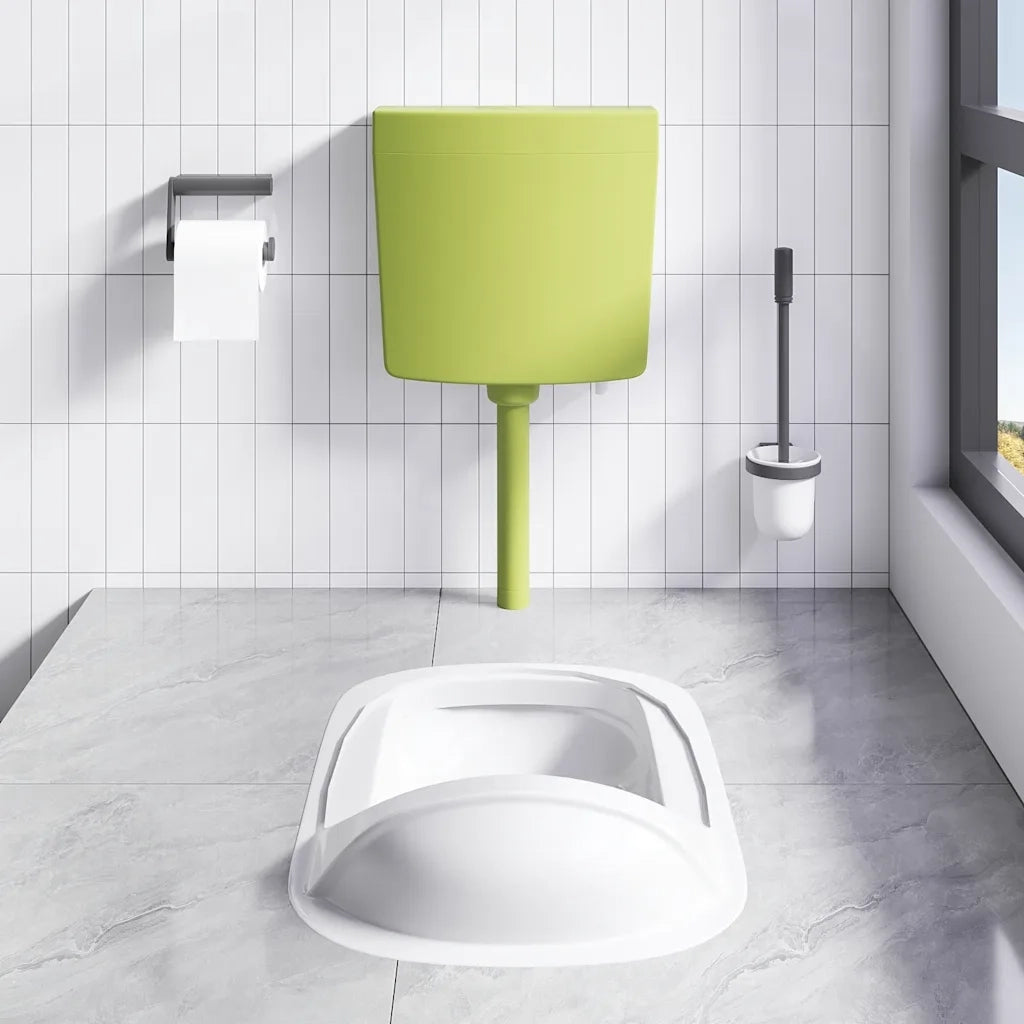 Sciacquone WC con Ingresso Acqua dal Basso 3/6 L Verde Oliva cod mxl 78091