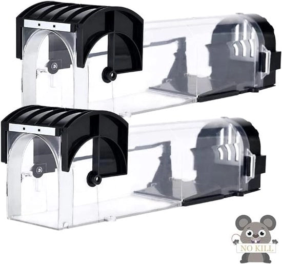 Due Trappole per Topi - Trappole per Topi per Interno - Trappole per Topi - Trappole per Topi Amichevoli - Veleno per Topi - Trappola per Ratti - per Interno ed Esterno - Modello Aggiornato - Controllo dei Topi