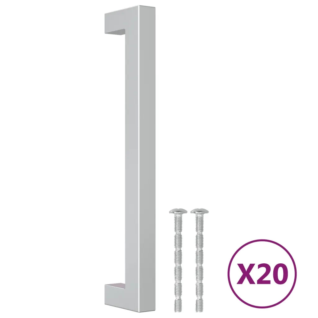 Maniglie per Mobili 20 pz Argento 160 mm in Acciaio Inox CFW8377280