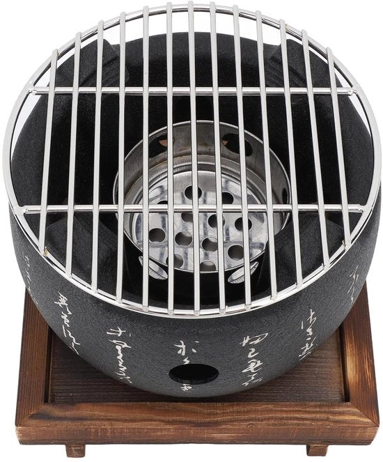 Griglia Mini Portatile - Stile Giapponese - Cucina all'Aperto e in Interno - Cassetta a Carbone - Tavolo da Griglia - Peso Leggero e Facile da Utilizzare