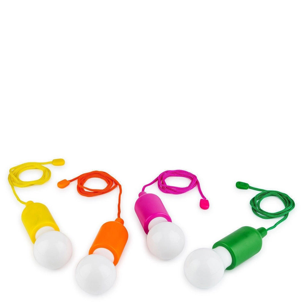 Trade Shop - Lampadina Lampada Luce A Led A Batterie Portatile Antiurto Con Corda Senza Fili -